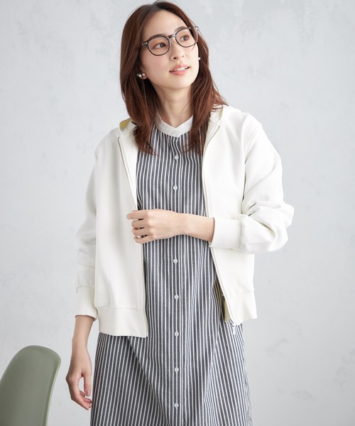 Petit Honfleur（プチオンフルール）の「ストライプロングシャツワンピース（シャツワンピース・レディース・ブラック/ブルー・9号/11号）」の15枚目の写真