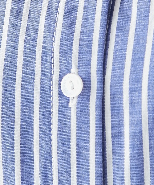 Petit Honfleur（プチオンフルール）の「ストライプロングシャツワンピース（シャツワンピース・レディース・ブラック/ブルー・9号/11号）」の10枚目の写真