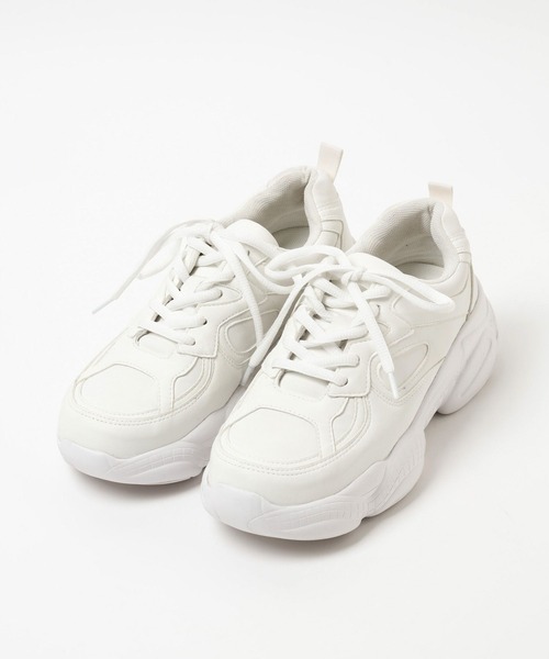 Heather（ヘザー）の「ボリュームソールスニーカー　106775（スニーカー・レディース・オフホワイト/ブラック/ベージュ・M/L）」の10枚目の写真