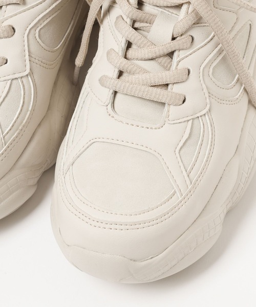 Heather（ヘザー）の「ボリュームソールスニーカー　106775（スニーカー・レディース・オフホワイト/ブラック/ベージュ・M/L）」の21枚目の写真
