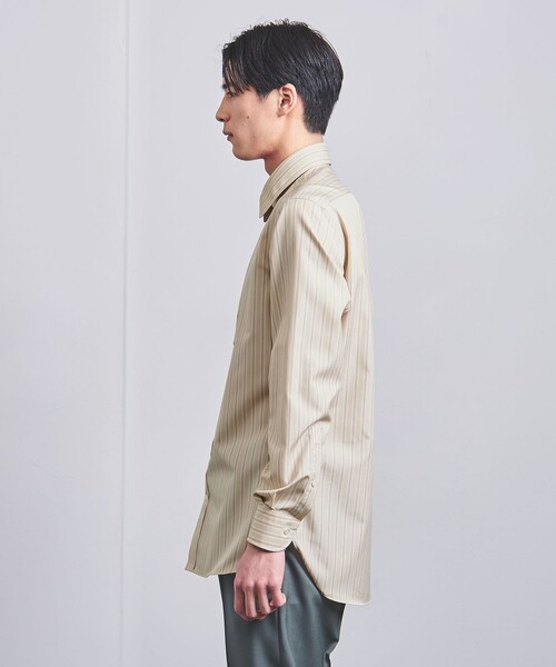 ユナイテッドアローズ ビューティー&ユース シャツ ブラウス 半袖 麻 リネン ボーダー ジャカード ライトベージュ 1616-105-0436 :  ブランド古着販売のベクトル - 通販 - Yahoo!ショッピング ユナイテッドアローズ　麻シャツ（ベージュ）