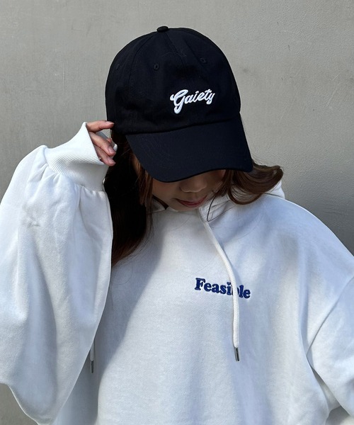 INGNI（イング）の「ロゴ刺しゅうキャップ（キャップ・レディース・ブラック/オフホワイト・ONE SIZE）」の17枚目の写真