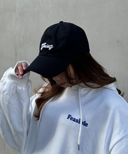 INGNI（イング）の「ロゴ刺しゅうキャップ（キャップ・レディース・ブラック/オフホワイト・ONE SIZE）」の18枚目の写真