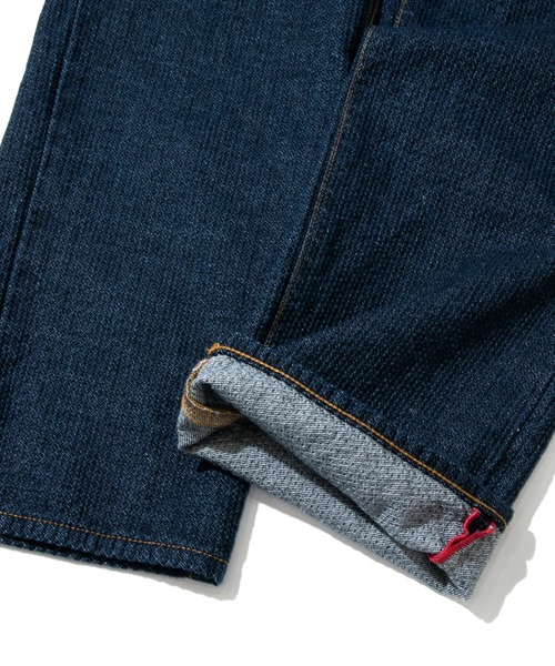 AOZORA（アオゾラ）の「AOZORA/アオゾラ　刺し子DENIM UNISEXロールアップパンツ（その他パンツ・メンズ・インディゴブルー/アイボリー・LARGE/X-LARGE/MEDIUM）」の8枚目の写真
