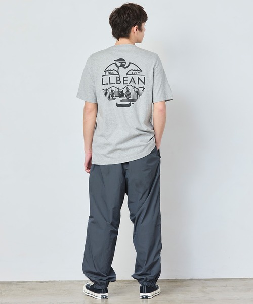 L.L.Bean(エルエルビーン)の「ケアフリー・アンシュリンカブル・ティ、半袖ポケット付き グラフィック ジャパン・フィット(Tシャツ/カットソー・メンズ・ヘザーグレー/アイボリー/グリーン/ネイビー/ライトブルー/グレー/ネイビー系/ホワイト・SMALL/MEDIUM/LARGE/X-LARGE/XX-LARGE)」の12枚目の写真