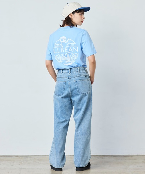 L.L.Bean(エルエルビーン)の「ケアフリー・アンシュリンカブル・ティ、半袖ポケット付き グラフィック ジャパン・フィット(Tシャツ/カットソー・メンズ・ヘザーグレー/アイボリー/グリーン/ネイビー/ライトブルー/グレー/ネイビー系/ホワイト・SMALL/MEDIUM/LARGE/X-LARGE/XX-LARGE)」の15枚目の写真