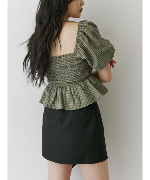 jouetie（ジュエティ）の「シャーリング2WAYブラウス（シャツ/ブラウス・レディース・オフホワイト/ブラック/ピンク/グリーン・MEDIUM）」の22枚目の写真