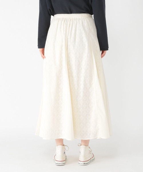 studio CLIP（スタディオクリップ）の「シフリー刺繍切り替えスカート[プチサイズあり]（スカート・レディース・ベージュ/ブラック/オフホワイト・FREE/PF）」の10枚目の写真