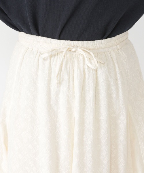 studio CLIP（スタディオクリップ）の「シフリー刺繍切り替えスカート[プチサイズあり]（スカート・レディース・ベージュ/ブラック/オフホワイト・FREE/PF）」の11枚目の写真