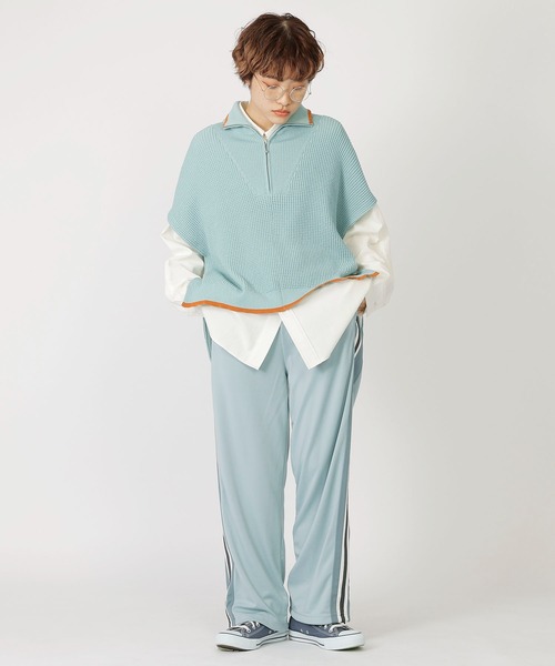 DOUBLE NAME（ダブルネーム）の「レトロ配色ライン トラックパンツ（その他パンツ・レディース・ベージュ/ブラック系/ブルー・FREE）」の10枚目の写真