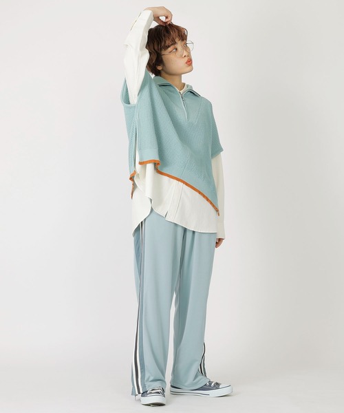 DOUBLE NAME（ダブルネーム）の「レトロ配色ライン トラックパンツ（その他パンツ・レディース・ベージュ/ブラック系/ブルー・FREE）」の11枚目の写真