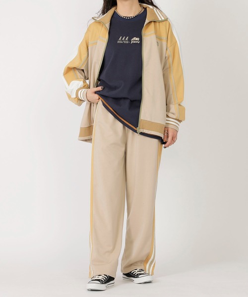 DOUBLE NAME（ダブルネーム）の「レトロ配色ライン トラックパンツ（その他パンツ・レディース・ベージュ/ブラック系/ブルー・FREE）」の21枚目の写真