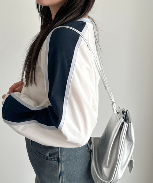 apres jour mignon(アプレジュールミニョン)の「ユニフォームロンT【ZOZOTOWN限定アイテム】(Tシャツ/カットソー・レディース・ブラック/ネイビー/オフホワイト・フリー/X-LARGE)」の10枚目の写真