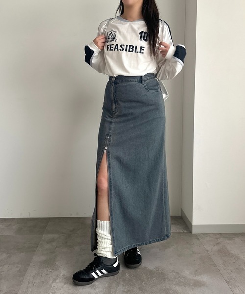 apres jour mignon(アプレジュールミニョン)の「ユニフォームロンT【ZOZOTOWN限定アイテム】(Tシャツ/カットソー・レディース・ブラック/ネイビー/オフホワイト・フリー/X-LARGE)」の12枚目の写真