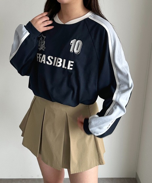 apres jour mignon(アプレジュールミニョン)の「ユニフォームロンT【ZOZOTOWN限定アイテム】(Tシャツ/カットソー・レディース・ブラック/ネイビー/オフホワイト・フリー/X-LARGE)」の17枚目の写真
