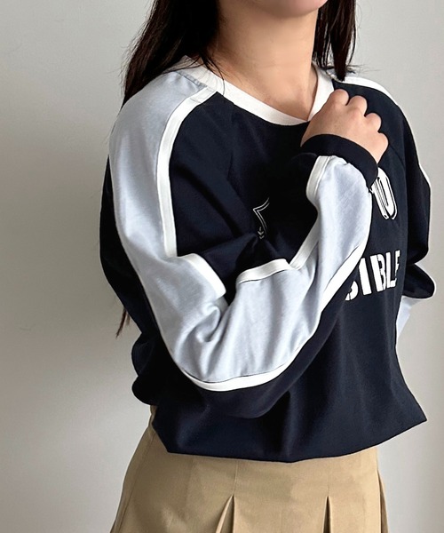 apres jour mignon(アプレジュールミニョン)の「ユニフォームロンT【ZOZOTOWN限定アイテム】(Tシャツ/カットソー・レディース・ブラック/ネイビー/オフホワイト・フリー/X-LARGE)」の20枚目の写真