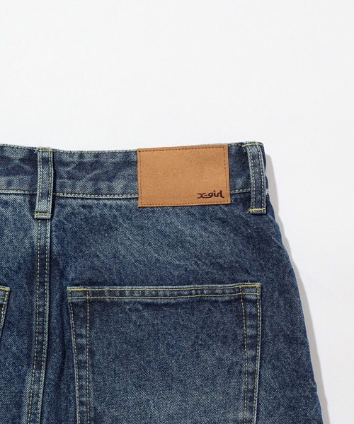 X-girl（エックスガール）の「5POCKET DENIM MINI SKIRT（デニムスカート・レディース・インディゴブルー/ライトインディゴブルー・S/M）」の17枚目の写真