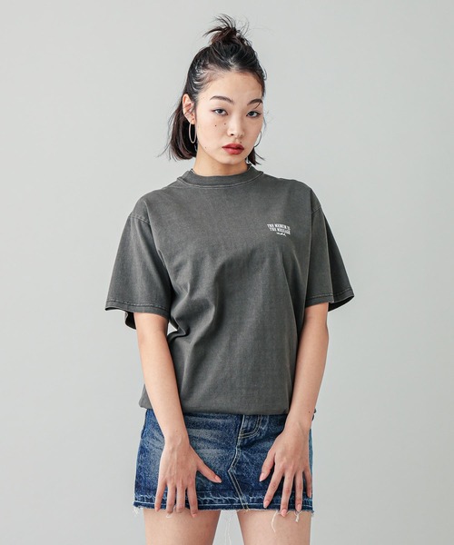 X-girl（エックスガール）の「5POCKET DENIM MINI SKIRT（デニムスカート・レディース・インディゴブルー/ライトインディゴブルー・S/M）」の18枚目の写真