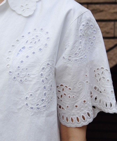新品未使用★シンゾーン ペイズリー刺繍オープンカラーシャツ★フリー THE SHINZONE（ザ シンゾーン）の「THE SHINZONE/シンゾーン