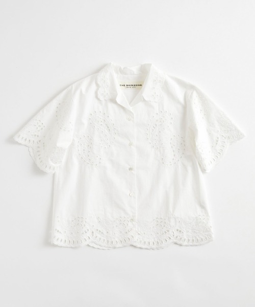 新品未使用★シンゾーン ペイズリー刺繍オープンカラーシャツ★フリー THE SHINZONE（ザ シンゾーン）の「THE SHINZONE/シンゾーン