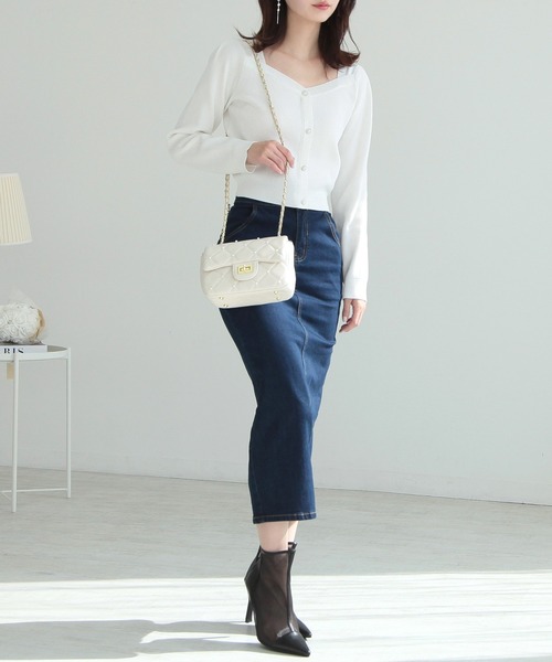 Julia Boutique（ジュリアブティック）の「パールキルティングミニバッグ/24102（ショルダーバッグ・レディース・ホワイト/ピンク/ブラック・ONE）」の22枚目の写真