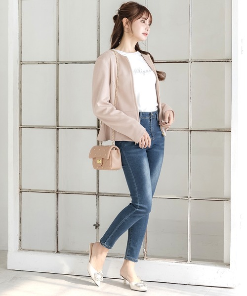 Julia Boutique（ジュリアブティック）の「パールキルティングミニバッグ/24102（ショルダーバッグ・レディース・ホワイト/ピンク/ブラック・ONE）」の12枚目の写真