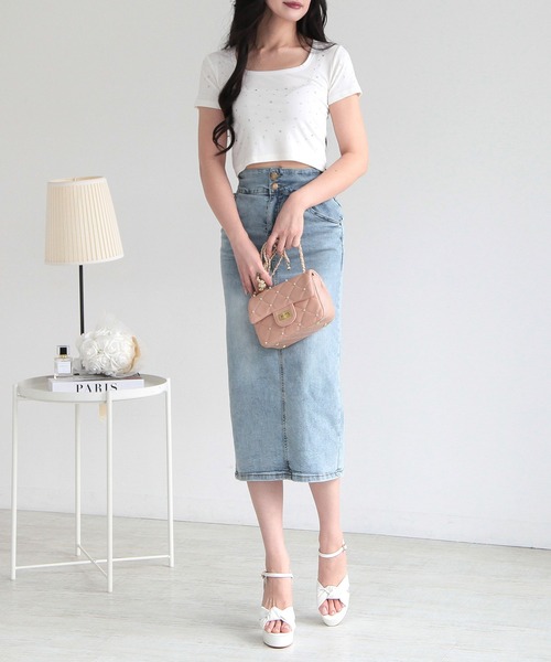 Julia Boutique（ジュリアブティック）の「パールキルティングミニバッグ/24102（ショルダーバッグ・レディース・ホワイト/ピンク/ブラック・ONE）」の4枚目の写真