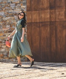 Andemiu（アンデミュウ）の「カシュクールジレワンピース112746（ワンピース・レディース）」