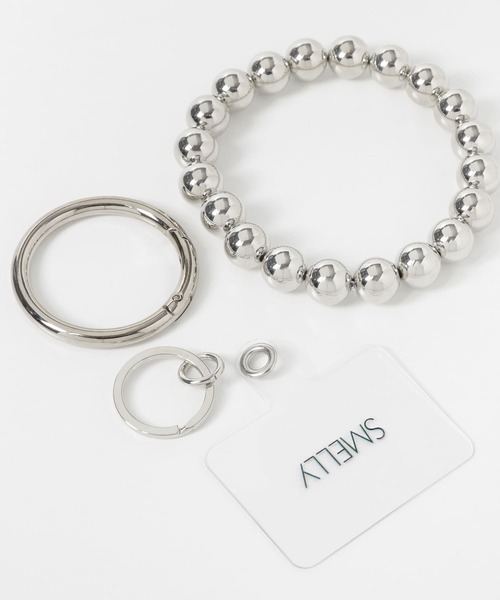 SMELLY（スメリー）の「ボールチェーンリングストラップ（スマホグッズ・レディース・クリア/シルバー・-）」の9枚目の写真