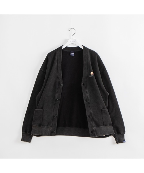 APPLEBUM(アップルバム)の「Powder Bleach Sweat Cardigan(カーディガン/ボレロ・メンズ・ブラック・MEDIUM/LARGE/X-LARGE)」の4枚目の写真