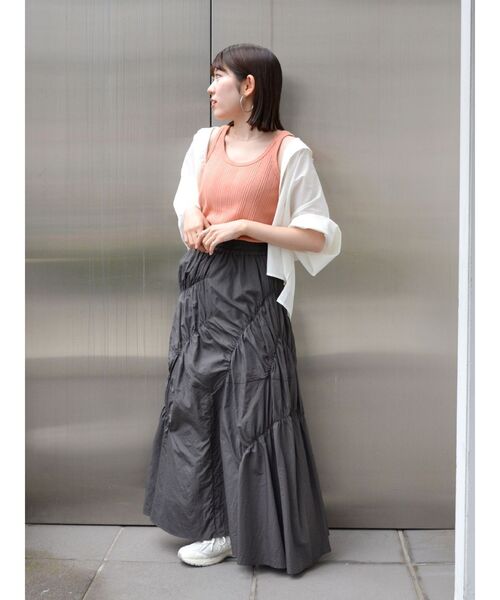 Ungrid(アングリッド)の「【WEB限定】タックデザインハーフスリーブシャツ(シャツ/ブラウス・レディース・オフホワイト/ピンク/ブルー・FREE)」の14枚目の写真