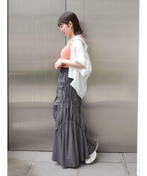Ungrid(アングリッド)の「【WEB限定】タックデザインハーフスリーブシャツ(シャツ/ブラウス・レディース・オフホワイト/ピンク/ブルー・FREE)」の15枚目の写真
