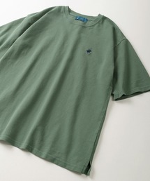 BEVERLY HILLS POLO CLUB（ビバリーヒルズポロクラブ）の「【BEVERLY HILLS POLO CLUB/ビバリーヒルズポロクラブ】ブランドロゴ ワンポイント刺繍デザイン ビッグシルエット 鹿の子半袖Tシャツ/無地T/オーバーサイズ（Tシャツ/カットソー・メンズ）」