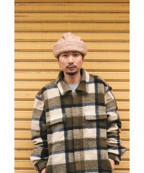 乱痴気（ランチキ）の「【MONOSTEREO】Fuzzy Wuzzy Beani（ニットキャップ/ビーニー・メンズ・オレンジ系その他・FREE）」の4枚目の写真