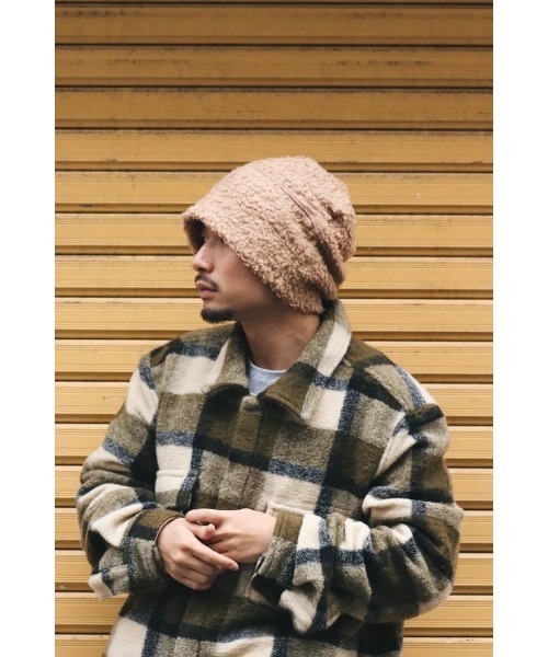 乱痴気（ランチキ）の「【MONOSTEREO】Fuzzy Wuzzy Beani（ニットキャップ/ビーニー・メンズ・オレンジ系その他・FREE）」の5枚目の写真