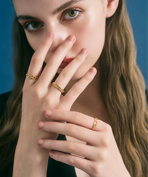 k18 指輪　リング　　9号 セール】K18 チェーン リング（9号～15号）（リング）｜Jewel closet