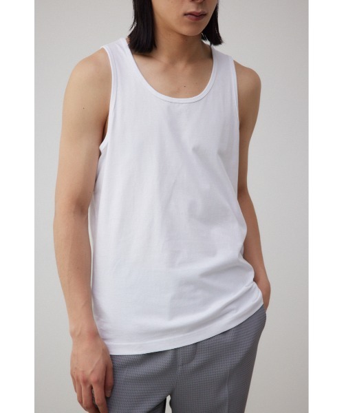 AZUL by moussy(アズールバイマウジー)の「ベーシックタンクトップ(タンクトップ・メンズ・ホワイト/ブラック・LARGE/MEDIUM)」の3枚目の写真