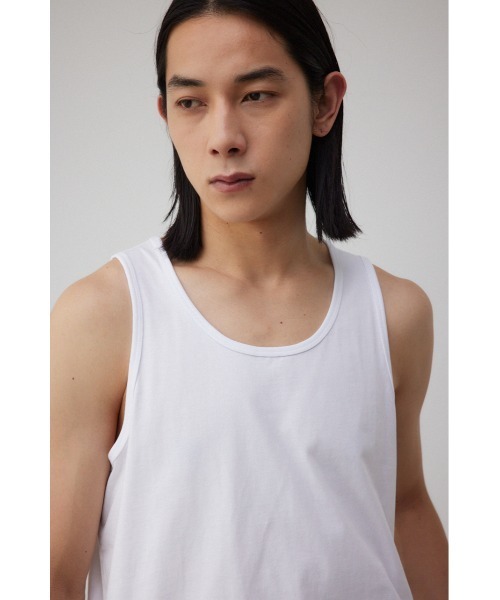 AZUL by moussy(アズールバイマウジー)の「ベーシックタンクトップ(タンクトップ・メンズ・ホワイト/ブラック・LARGE/MEDIUM)」の4枚目の写真