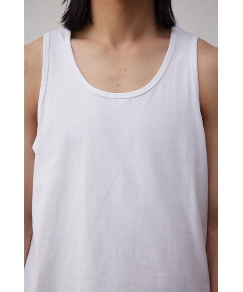 AZUL by moussy(アズールバイマウジー)の「ベーシックタンクトップ(タンクトップ・メンズ・ホワイト/ブラック・LARGE/MEDIUM)」の9枚目の写真