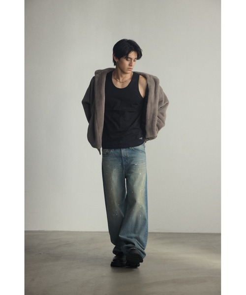 AZUL by moussy(アズールバイマウジー)の「ベーシックタンクトップ(タンクトップ・メンズ・ホワイト/ブラック・LARGE/MEDIUM)」の21枚目の写真