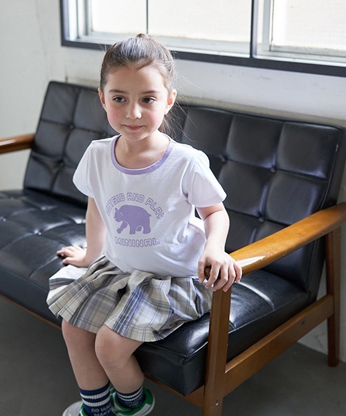 minimal(ミニマル)の「【撥水】ミニマルベアプリントTシャツ(Tシャツ/カットソー・キッズ・ベビーピンク/サックスブルー/ホワイト/ライム・100cm/110cm/120cm/130cm/140cm)」の11枚目の写真