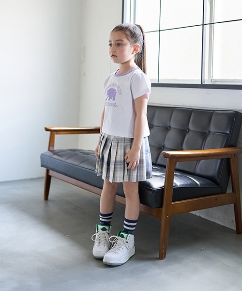 minimal(ミニマル)の「【撥水】ミニマルベアプリントTシャツ(Tシャツ/カットソー・キッズ・ベビーピンク/サックスブルー/ホワイト/ライム・100cm/110cm/120cm/130cm/140cm)」の12枚目の写真