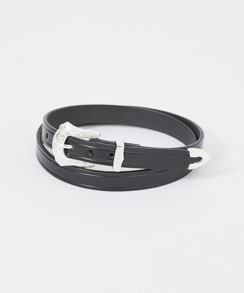 TORY LEATHER(トリーレザー)の「【TORY LEATHER】ウエスタン レザー ベルト(ベルト・メンズ・ブラック・32/34/30/36)」の1枚目の写真