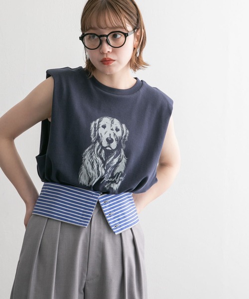 KBF（ケイビーエフ）の「ボストンフレームサングラス（メガネ・レディース・ブルー/クリア/グリーン・ONE）」の6枚目の写真