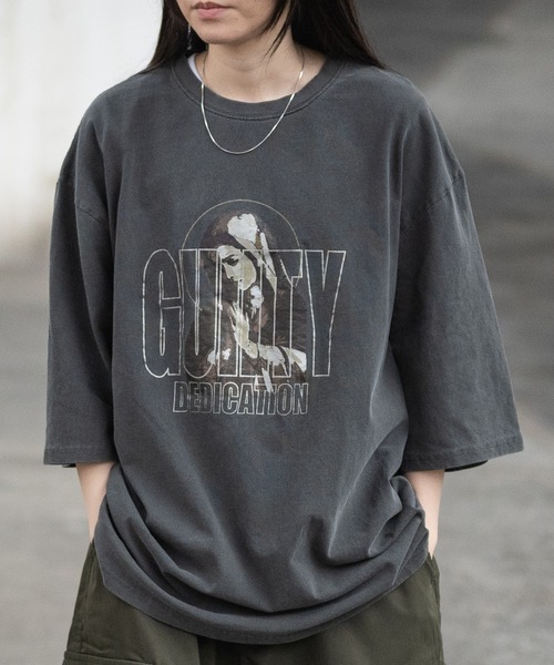 JOHN'S CLOSET(ジョンズクローゼット)の「【i】ピグメント加工 ヴィンテージプリント ビッグTシャツ(Tシャツ/カットソー・メンズ・ブラック系2/ブラック系7/ブラック系5/ブラウン系2/ブラウン系1/ブラウン系7/ブラック系3/ブラック系1/ブラウン系5/ブラウン系3/ブラウン系4/ブラウン系6/ブラウン系8/ブラウン系9/ブラック系/モカ/ブラック系8/ブラック系9/ブラウン系その他/ブラウン系/ブラック/ブラック系6/ブラック系4/ブラック系その他・X-LARGE/MEDIUM/LARGE)」の11枚目の写真