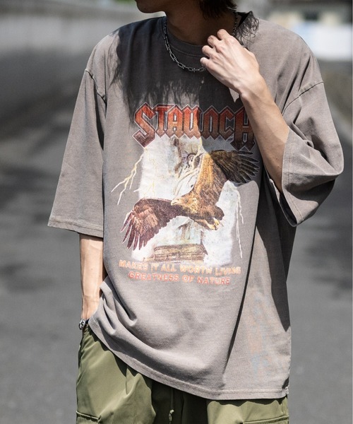 JOHN'S CLOSET(ジョンズクローゼット)の「【i】ピグメント加工 ヴィンテージプリント ビッグTシャツ(Tシャツ/カットソー・メンズ・ブラック系2/ブラック系7/ブラック系5/ブラウン系2/ブラウン系1/ブラウン系7/ブラック系3/ブラック系1/ブラウン系5/ブラウン系3/ブラウン系4/ブラウン系6/ブラウン系8/ブラウン系9/ブラック系/モカ/ブラック系8/ブラック系9/ブラウン系その他/ブラウン系/ブラック/ブラック系6/ブラック系4/ブラック系その他・X-LARGE/MEDIUM/LARGE)」の20枚目の写真