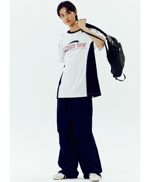 AMESWORLDWIDE（アメスワールドワイド）の「A'GEM/9 × .kom 『AMESWORLDWIDE/アメスワールドワイド』 LEISURE TIME TEE/レジャータイムTシャツ（Tシャツ/カットソー・メンズ・ブラック/ホワイト/チャコールグレー/ブルー/グリーン・S/M/L）」の14枚目の写真