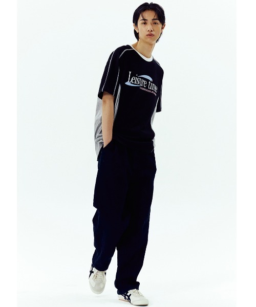 AMESWORLDWIDE（アメスワールドワイド）の「A'GEM/9 × .kom 『AMESWORLDWIDE/アメスワールドワイド』 LEISURE TIME TEE/レジャータイムTシャツ（Tシャツ/カットソー・メンズ・ブラック/ホワイト/チャコールグレー/ブルー/グリーン・S/M/L）」の22枚目の写真