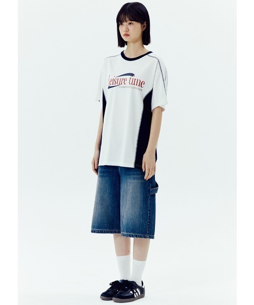 AMESWORLDWIDE（アメスワールドワイド）の「A'GEM/9 × .kom 『AMESWORLDWIDE/アメスワールドワイド』 LEISURE TIME TEE/レジャータイムTシャツ（Tシャツ/カットソー・メンズ・ブラック/ホワイト/チャコールグレー/ブルー/グリーン・S/M/L）」の12枚目の写真