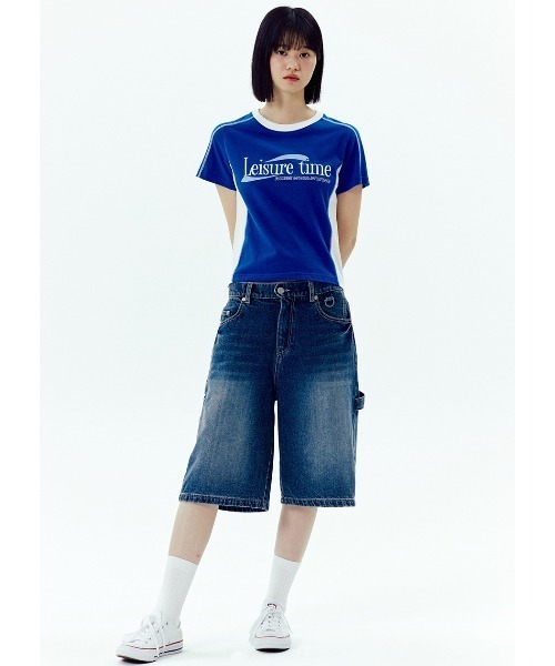 tシャツ A'GEM/9 × .kom 「AMESWORLDWIDE/アメスワールドワイド」 AMES HOTFIX CROP TEE/アメスホットフ A'GEM/9 × .kom 『AMESWORLDWIDE/アメスワールドワイド』 AMES